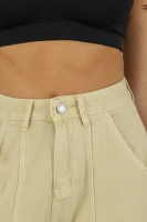 Sheila Select - Women's balloon jeans with mid-rise 'Nikos Beige'